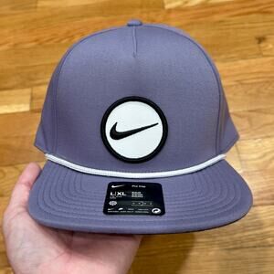 Nike Golf Snapback Hat Purple Rope Pro Cap L/XL NWT